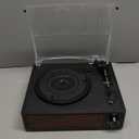 Vinyl Record Player with Speakers Vintage Turntable for Vinyls Records Belt-Driven Turn Table Support 3-Speed, Wireless Playback, Headphone, AUX-in, RCA Line LP Phonograph for Sound Enjoyment Black