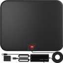 TV Antenna Indoor Antenna for Smart TV for Long Range Reception and All Smart TVs HD Digital Antenna with Amplifier Signal Booster for Local Channels Supports 4K 1080p-18 ft Coax Cable/AC Adapter
