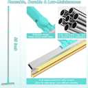 Carpet Rake for Pet Hair Removal Tool - Reusable Dog Cat Hair Remover Scraper with Adjustable Long Handle, Carpet Clean Brush & Broom for Rugs, Mats, Couch, Furniture and Car Interiors