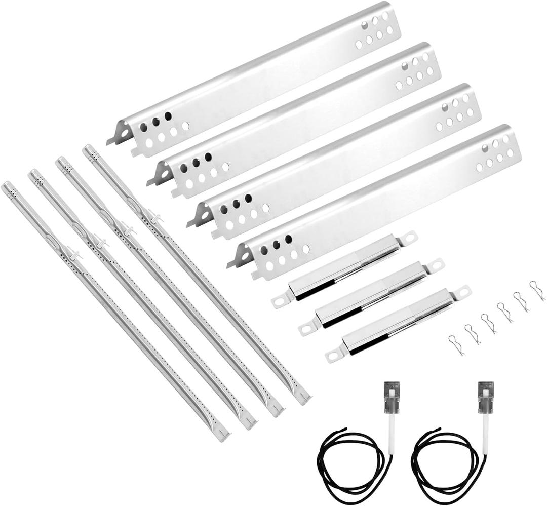 463342119 Grill Replacement Parts for Charbroil Performance 4 Burner 463342119, 463332718, 463347017, 463342118 , 463376217, 463376018P2, G470-5200-W1 Burner Tube, G470-0004-W1A Heat Plate, Crossover