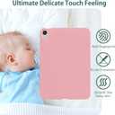 for Apple iPad Air 13 Inch Case M4/M3/M2 (2026/2025/2024), Ultra Slim Lightweight Soft TPU Back Shockproof Tablet Cover Anti-Scratch Impact Resistant Silicone Bumper Protective Shell, Pink