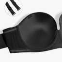 YANDW Strapless Minimizer Bra for Large Breasts Plus Size Full Coverage Padded Convertible Bras with Underwire Support (Black)
