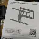 monTEK Ultra Slim TV Wall Mount for 43-90 Inch TVs | 1.1" Thin Low Profile Full Motion Bracket | Dual Swivel Articulating Arms with Tilt | Max VESA 600x400mm | Holds 132lbs | Fits 16"/18" Studs