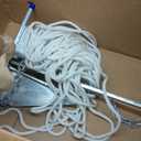 JY PERFORMANCE 5/8/10/13 lb Galvanized Fluke Anchor Kit with Chain, Rope and Shackles, Boat Anchor Kit for 8-16/12-22/16-26/20-32 ft Pontoon, Dinghy, Fishing and Bass Boats