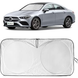 Sunshade Sun Shield for Mercedes-Benz C-Class W205 C250 C300 C400 SLK SLS CLA CLS CL-Class 2008-2023 2024 Window Shade Windshield Cover Sun Visor Protector Car Accessories Block UV Rays Heat
