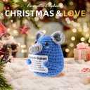 2 x White Elephant Gifts Energetic Elephant Emotional Support Funny Gifts Mini Elephant Cute and Funny White Elephant Gifts Suitable for Birthday Gag Gifts