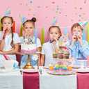 3 Tier Unicorn Cupcake Stand Party Decorations Rainbow Unicorn Birthday Cupcake Holder Dessert Tower for Kids Party Baby Shower Wedding Family, Cute Color