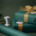 RUSPEPA 30"x 393"(32.8') Dark Green Kraft Wrapping Paper Large Jumbo Roll, Recyclable Green Art Gift Wrap Paper for Christmas Gift Wrapping, Table Covering, Art & Craft Supplies, Bouquet Flower, 80GSM