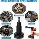 Wheel Hub Resurfacing Kit,Wheel Hub Cleaning Tool,Quick Rust Removal for Lug Studs and Rotors,Grinding Maintenance Cleaner Kit for Nuts,Car & Truck