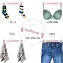 Pants Hangers with Clips Skirt Hanger for Women Plastic Clip Hangers for Pants Clothes Hanger (50pack, Pink)