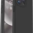 Vooii Compatible with iPhone 15 Pro Max Case, Upgraded Premium Silicone, [Camera Protection] [Soft Anti-Scratch Microfiber Lining] Shockproof Phone Case for iPhone 15 Pro Max 6.7 inch - Black