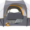 HG 10 Person Camping Tent - Large Family Tent for Camping, Easy Set Up Portable Dome Tent, Windproof Outdoor Tent for Hiking, Backpacking, Traveling, 14'x11'x74''(H)