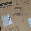 URACKIFY 2 Step Stool Foldable, Step Ladder with Non-Slip Rubber mat, Step Stool with Release Button, Lightweight Steel, Blue, for up to 330LBS.