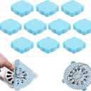 2 x Disposable Shower Drain Hair Catcher, Bathroom Sink Stopper Hair Catcher Square Drains Hole Filter Hair Collector for Bathroom Bathtub Kitchen Sink (100PCS)
