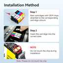 TOKYOINK 923 923e 923XL Ink Cartridges Combo Pack with Chip Replacement for HP 923 923e Ink Cartridges for HP Printer OfficeJet Pro 8130e 8135e 8139e 8125e 8138e 8122e 8120 8124e 8130(4 Pack B/C/M/Y)