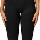 ABOCIW Womens 2 Piece Workout Sets Seamless Color Block Sports Bra Scrunch Butt Lifting High Waist Leggings Gym Set (Small, Black)