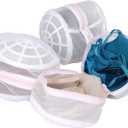 Premium Bra Wash Bag  Set of 3 Mesh Lingerie Laundry Bags for Delicates  Protects Bras, Underwear & Intimates in Washing Machine  Durable Zipper Closure  Large Size