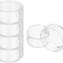5 Pack PATIKIL 35mm High Borosilicate Glass Petri Dishes with Lids,  Petri Plates for Lab Science Experiment, Clear