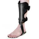 Estinko Carbon Fiber AFO Brace Ankle Foot Orthosis Lightweight Foot Drop Brace Drop Foot Brace for Walking Gait Assistance Ankle Instability, Left-Large