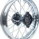 Wheel Rim Hub Compatible for 70CC 90CC 110CC 125CC 140CC 150CC 160CC Off Road Motocross Pit Dirt Rocket Bike (Silver, 80/100-12" 12mm)