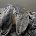 BEDELITE Fleece Sheets Queen Size Bed Set, Super Soft and Warm Fuzzy Plush Queen Sheet Set 4 Piece for Winter Gift & Decor , Includes 1 Deep Pocket Fitted Sheet, 1 Flat Sheet and 2 Pillowcases (Grey)