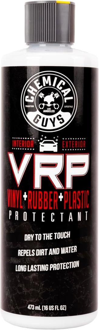 Chemical Guys VRP Vinyl, Rubber and Plastic Non-Greasy Dry-to-the-Touch Long Lasting Super Shine Dressing for Tires, Trim and More, Safe for Cars, Trucks, SUVs, RVs & More, 16 fl oz