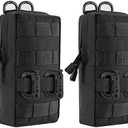 FRTKK 1 Pack Molle Pouches - Tactical Compact Water-Resistant EDC Pouch Bag Small Utility Pouch
