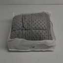 Kivik Weighted Blanket 7lbs, Small Minky Dotted Blankets, Soft Heavy Blanket Throw, Machine Washable, 41 x 60 Inches Grey