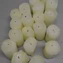 Wfmolcand 2"x4" High Ivory Pillar Candles, Set of 19Unscented. Dripless Unscented Smokeless, Ideal for Halloween, Wedding, Emergency Lanterns, Household, Wedding and Home Décor Candlesticks