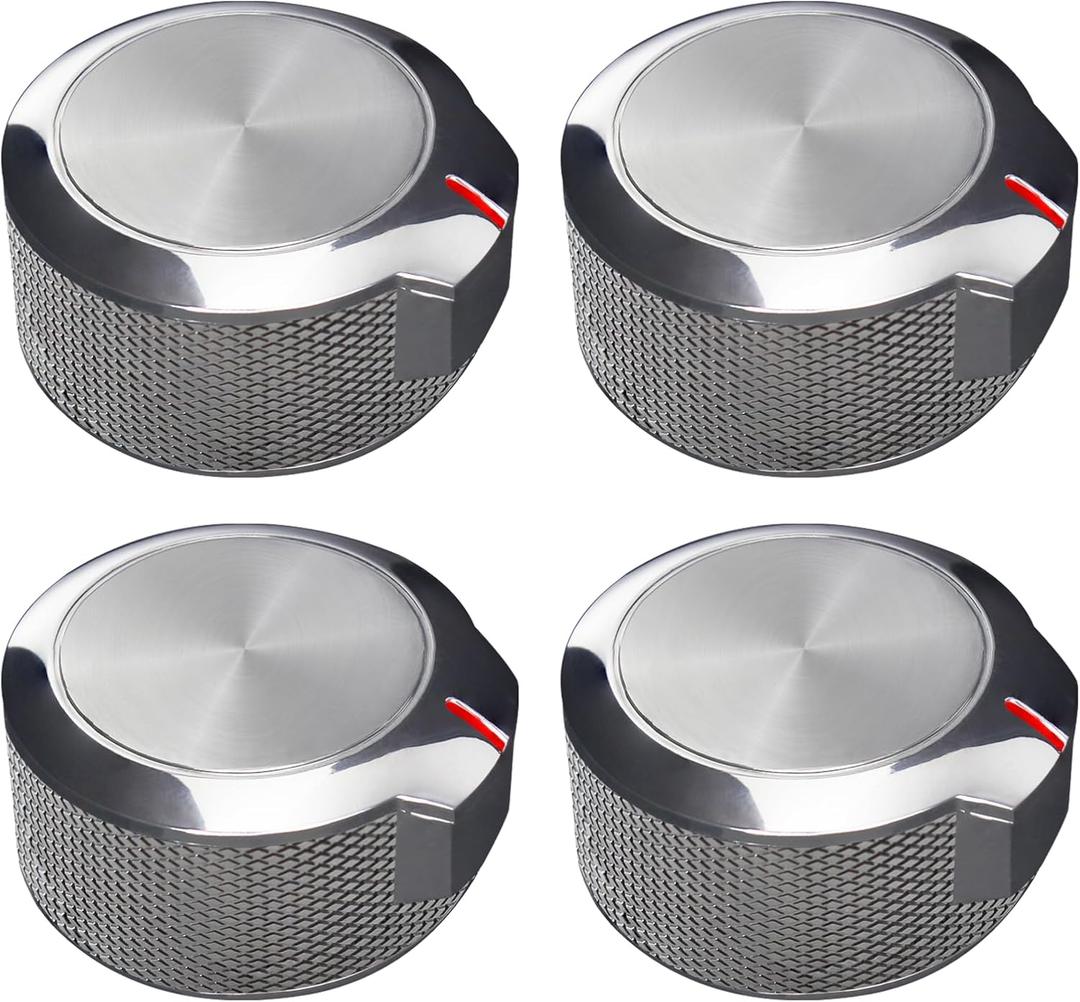 Upgrade W11156487 W10823529 for Whirlpool KitchenAid Oven Stove Burner Control Knob*4 Replacement AP6285576 Oven Range Cooktop Knob