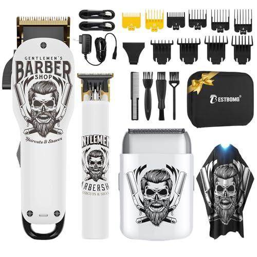 BESTBOMG® Hair Clippers for Men Professional, Beard Trimmer Kits & Sets, Electric Shavers, Hair Clippers & Trimmer Ceramic T-Blade, for Barber, for Gifts