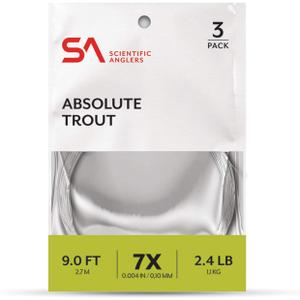 Scientific Anglers Absolute Trout Fly Fishing Leader (9ft - 4X)