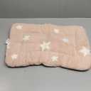 Mora Pets Cat Bed for Indoor Cats Washable Dog Crate Pad Cute Star Dog Bed Mat for Small Dogs Pet Kennel Pad for Cage Soft Flat Puppy Kitten Cushion Sleeping Anti-Slip Pink 22" x 13"