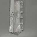 VIS'V Magnetic Key Holder Wall Mount, Compact Metal Key Rack with Tray, 6 Hooks, 2 Mount Options, White