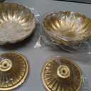 Gold Flower Vases for Centerpieces: Vintage Compote Bowl Vase for Wedding 4 Inch Small Pedestal Vase for Party Gold Centerpieces for Table Metal Urn for Event Home Decor Set of 2