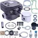 Adefol 52mm Cylinder Piston Kit For Husqvarna 372XP 371 365 362 375K Big Bore Chainsaw Replace Parts 503 93 93 72