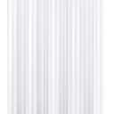 Biscaynebay Fabric Shower Curtain or Liner 72" X 72", White Water Repellent Damask Stripes Bathroom Curtains Machine Washable
