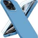 for iPhone 15 Pro Case Liquid Silicone Slim Shockproof Protective Cover 6.1 Inch Anti-Scratch Drop Protection,Cornflower