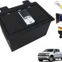 Center Console Safe Box Gun Safe Compatible with 2019-2022 Chevy Silverado 1500 / GMC Sierra 1500 NOT for Refreshed Models, Center Console Gun Safe with 4-Digit Combo Lock