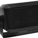 Rectangular External Communications Speaker for Ham Radio or CB & Scanners, 5 Watt, Black Colour