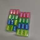 Tenare 48 Pieces Back to School Pencil Sharpeners Manual Double Hole Pencil Sharpener with Lid Hand for Home School Office, Handheld Plastic Crayon Grinder, Pink, Yellow, Green, Blue