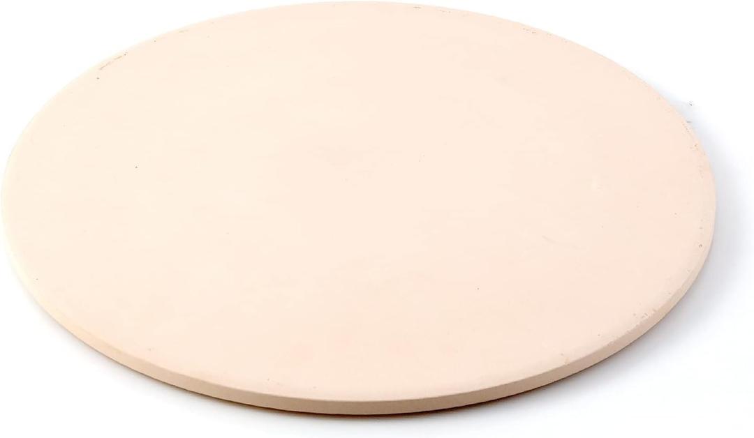 Nuwave Heavy-Duty Cordierite Pizza & Baking Stone, Heat Resistant up to 1472F, Great for Indoor Electric Ovens, Outdoor Gas, Wood Fire Grills, BBQ Grilling, & Nuwave Bravo XL, Fits Most Frozen Pizzas