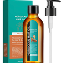 Argan Oil, Moroccan Argan Hair Oil for hair & skin & body multi- purpose, argan oil has remarkable effects on the hair, scalp beard, and it can be used for all skin types, 100ml
