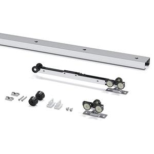 EaseLife 4FT/48in Sliding Pocket Door Hardware Kit Soft Close Mechanism, Aluminum Box Rail Kit,Slide Smoothly Quietly,Easy Install,No Door (44.5" Track Kit for 23"~24" Wide Single Door)