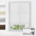 LazBlinds No Tools No Drill Cordless Cellular Shades, Light Filtering Honeycomb Shades for Home, Thermal Insulation Blinds for Windows, 30" W x 64" H, White