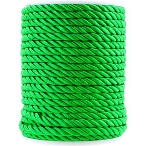 5mm 25m Twisted Rope Decorative Craft Decorative Nylon Rope Handmade Rope for Sewing Crafts Interior Decoration Home Decoration(Green)