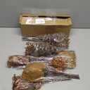 YXZZWL 110 Pcs 5 Kinds Mixed Artificial Eucalyptus Stems and Faux Berry,Autumn Fake Eucalyptus Leaves Stems Bulk Branches for DIY Bouquets Floral Arrangement Wedding Home Fall Decorations (Orange)