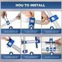 Cabinet Hardware Jig, Cabinet Handle Jig, Cabinet Hardware Template Tool, Punch Locator Drill Guide for Handle Knob Pull Installation of Door and Drawer Woodworking tools