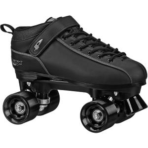 Pacer GTX 500 Performance Speed Roller Skates (M8/W9, Black)