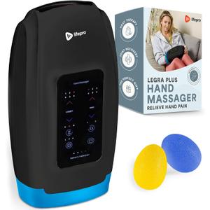 LifePro Legra Plus Hand Massager with Heat and Compression - Finger, Wrist, and Palm Massager with 5 Modes - Pressure Point Therapy for Sensitive Hands, Relaxation, and Comfort